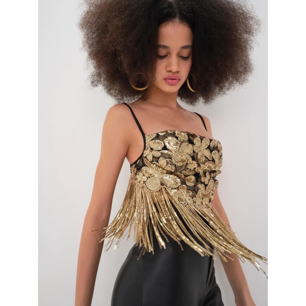 For Love & Lemons Colette Crop Top